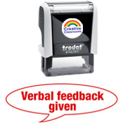 Verbal Feedback Given Stamp